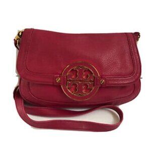 Tory Burch  Crossbody  handbag hot pink Leather  Purse Shoulderbag Satchel Tote